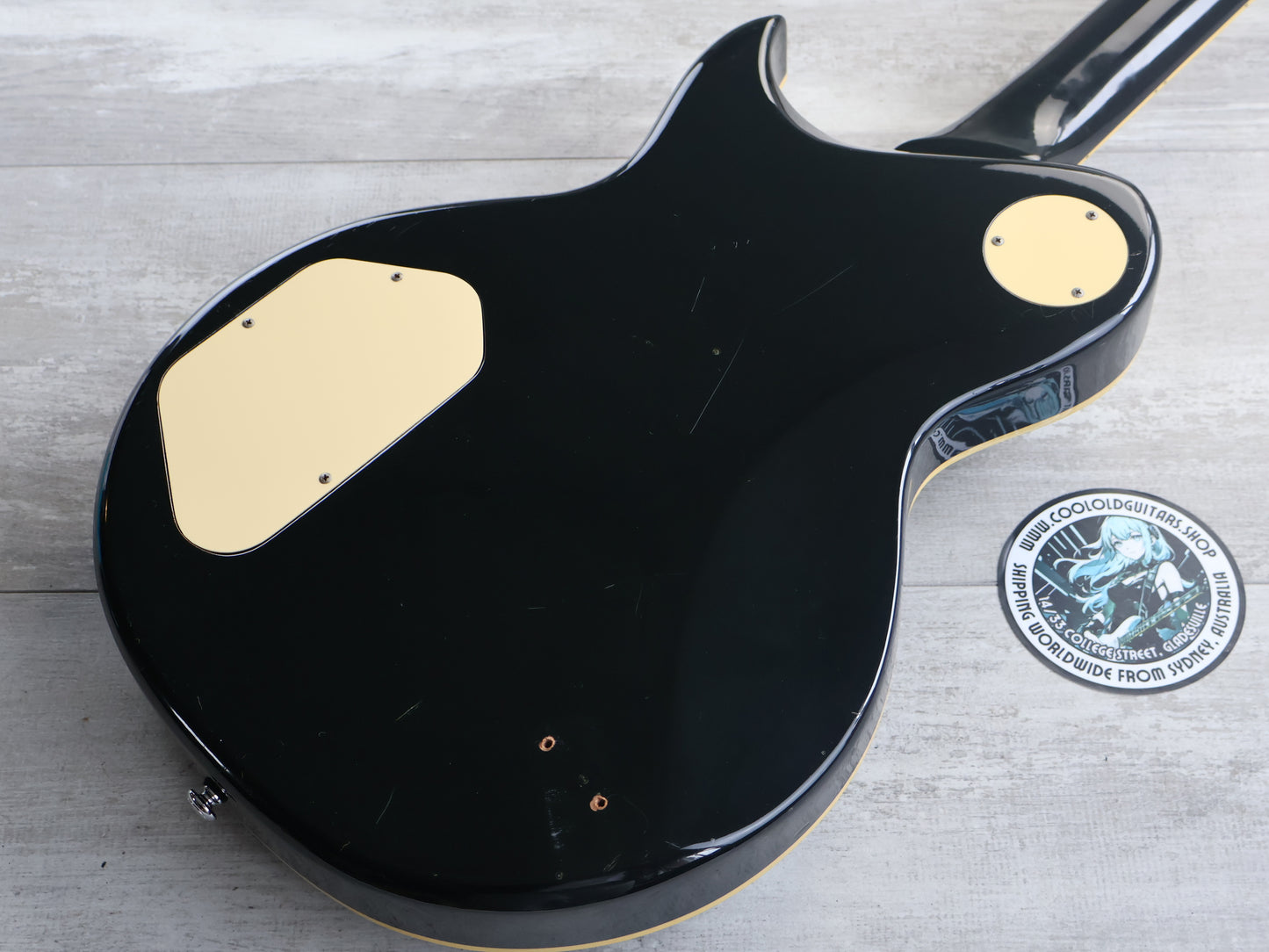 1984 Aria Pro II PE-DELUXE KV Single Cutaway w/Kahler (Black)