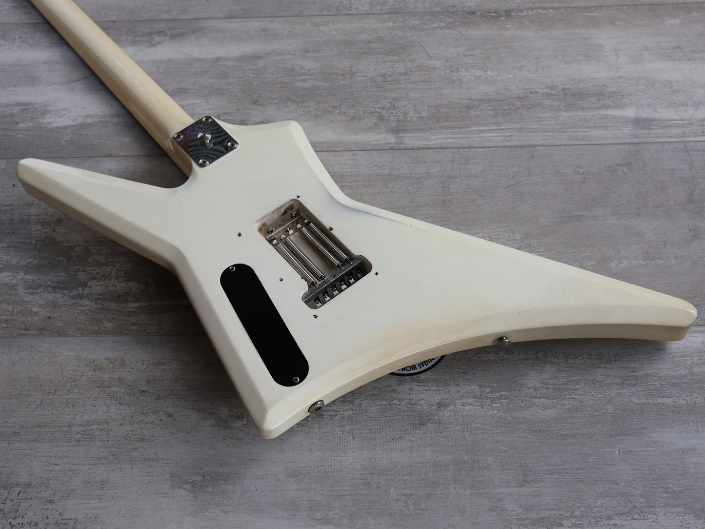 1982 Tokai F-55 Super Edition Explorer/Random Star (Vintage White)