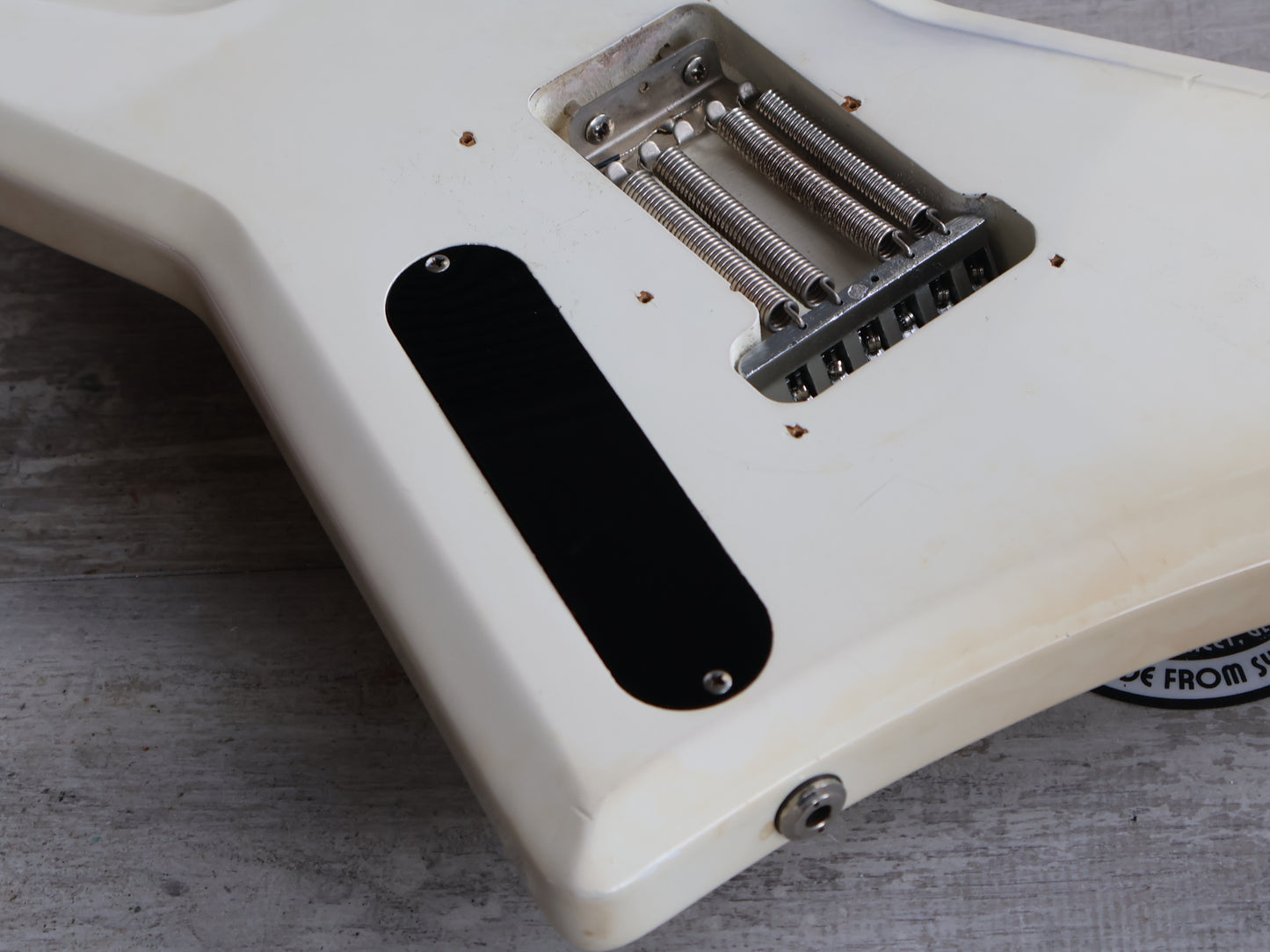 1982 Tokai F-55 Super Edition Explorer/Random Star (Vintage White)