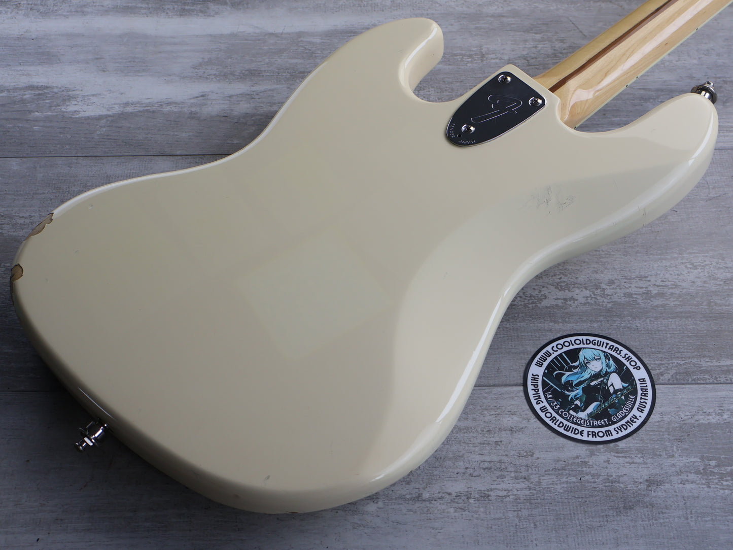 1999 Fender Japan JB75 '75 Reissue Jazz Bass (Vintage White)