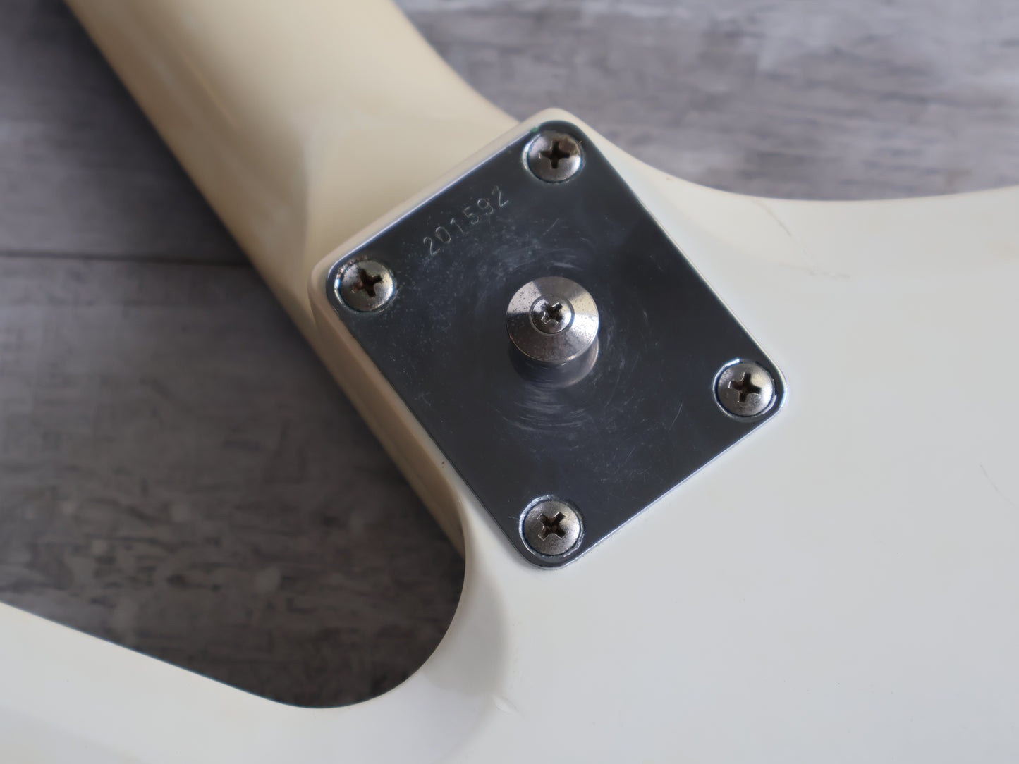 1982 Tokai F-55 Super Edition Explorer/Random Star (Vintage White)