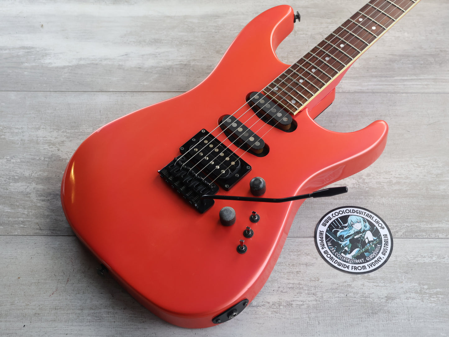 1986 Greco Japan JJ-1S Custom Order Superstrat (Pink)