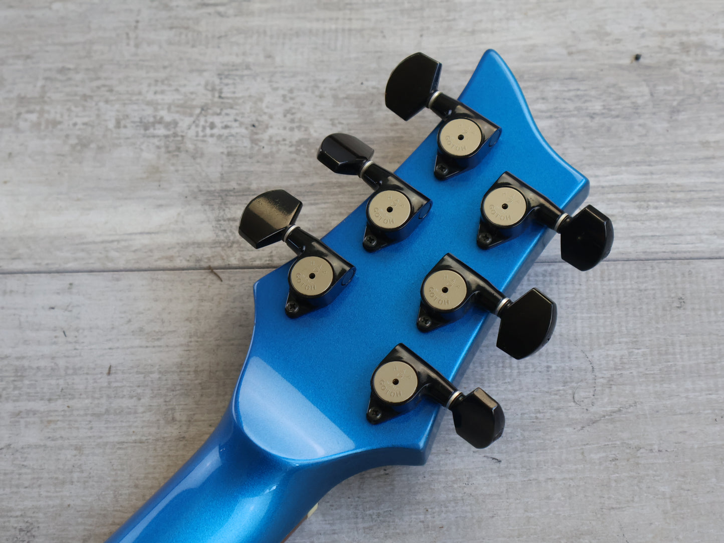 1999 ESP Custom Order Double Cutaway (Metallic Blue)