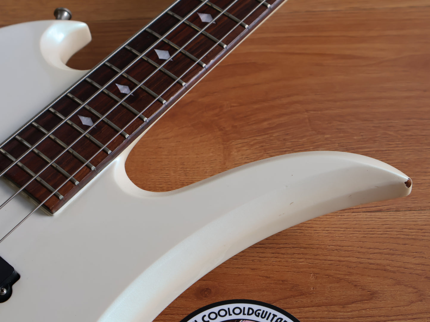 1989 Fernandes Japan MB-90YK Neckthrough Mockingbird Bass (White)