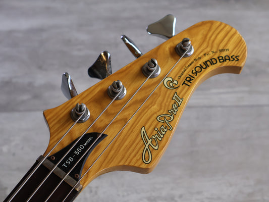 1979 Aria Pro II Japan TSB-550 Thor Sound Neckthrough Bass (Natural)