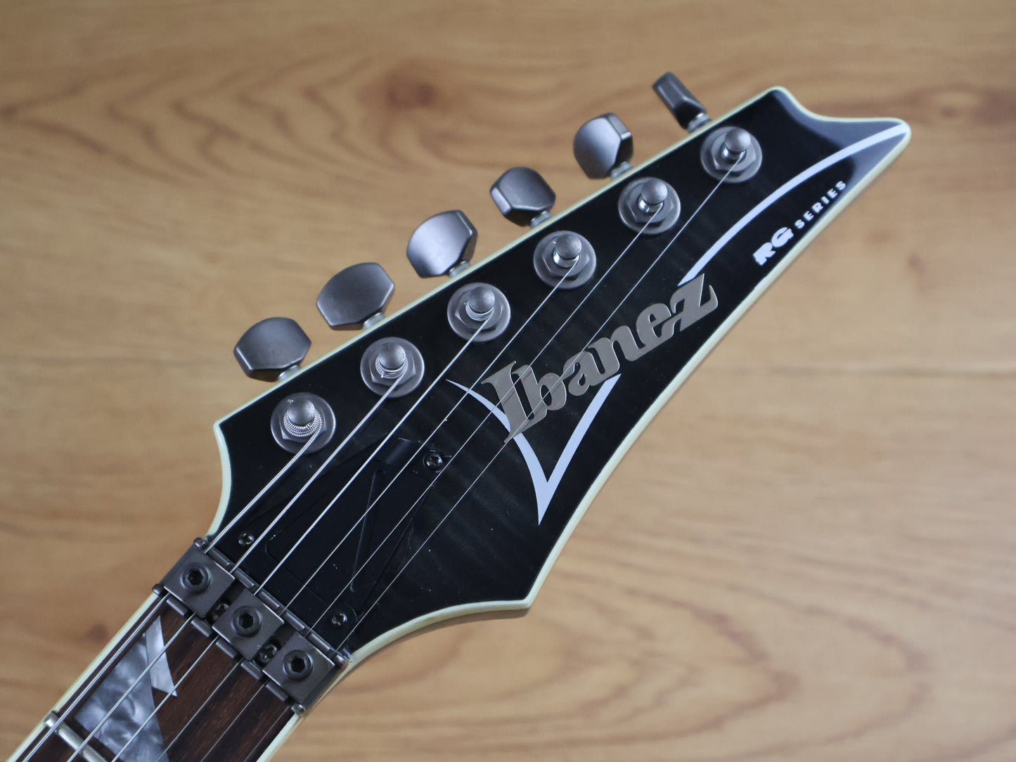 2009 Ibanez RGT42DXFM Neckthrough HH Superstrat (Transparent Gray Burst)
