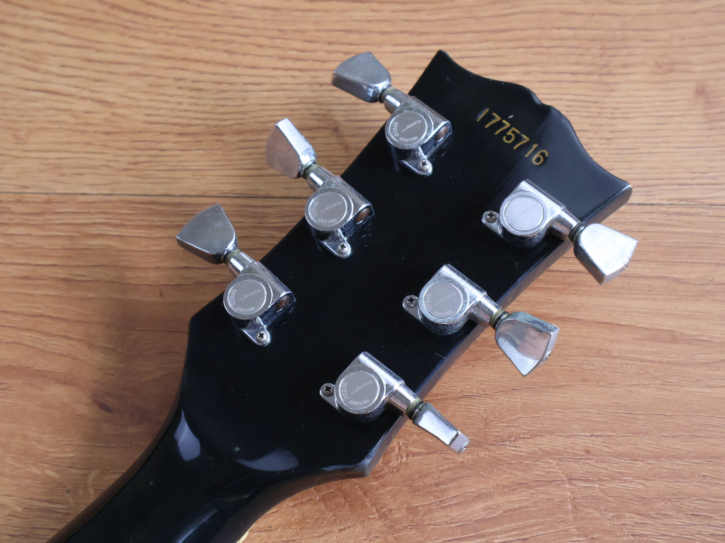 1977 Greco Japan EG-600PB Les Paul Custom Black Beauty (Ebony)