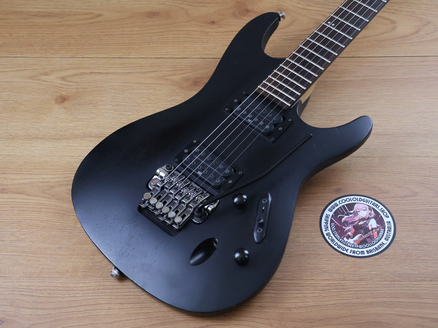 2008 Ibanez S320 S Series HH Superstrat (Black)