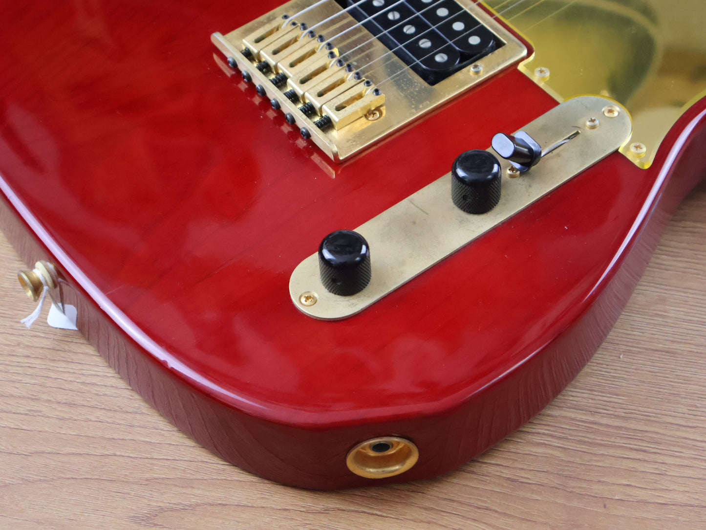1990 Bill Lawrence Japan BKIM-60G Kaori Model Telecaster (Red & Gold)