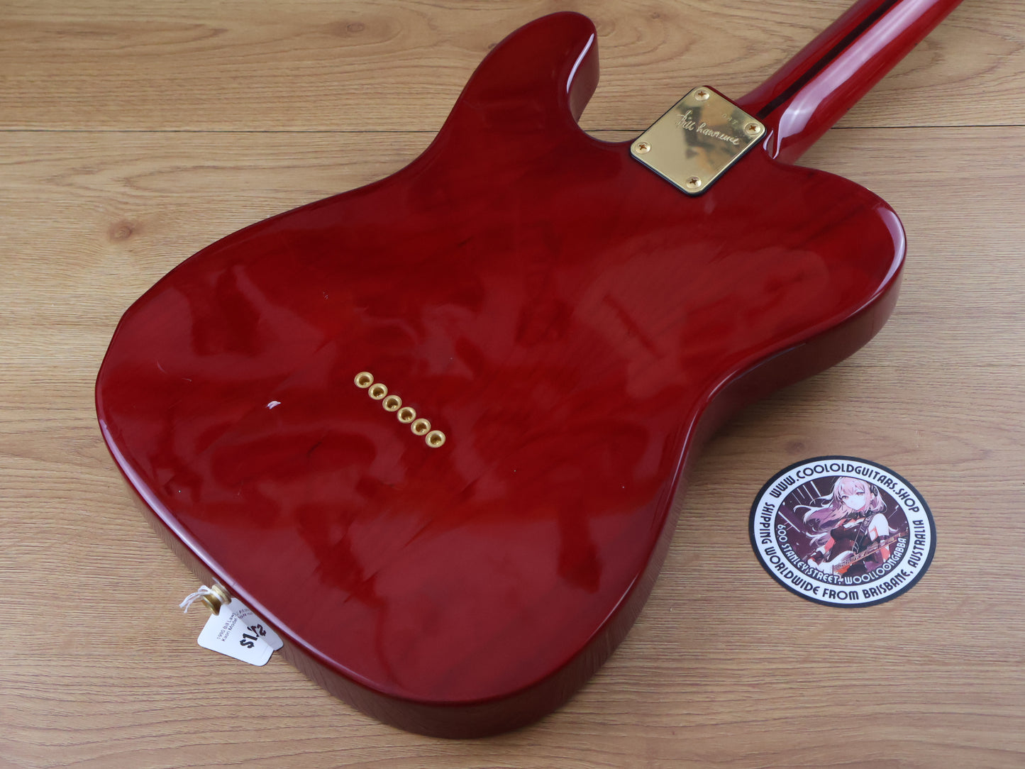 1990 Bill Lawrence Japan BKIM-60G Kaori Model Telecaster (Red & Gold)
