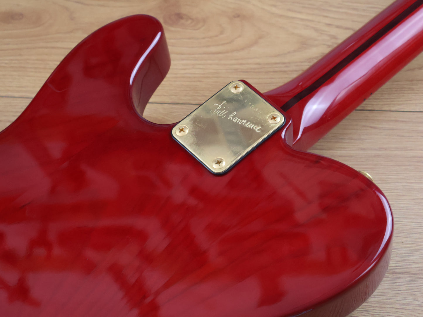 1990 Bill Lawrence Japan BKIM-60G Kaori Model Telecaster (Red & Gold)