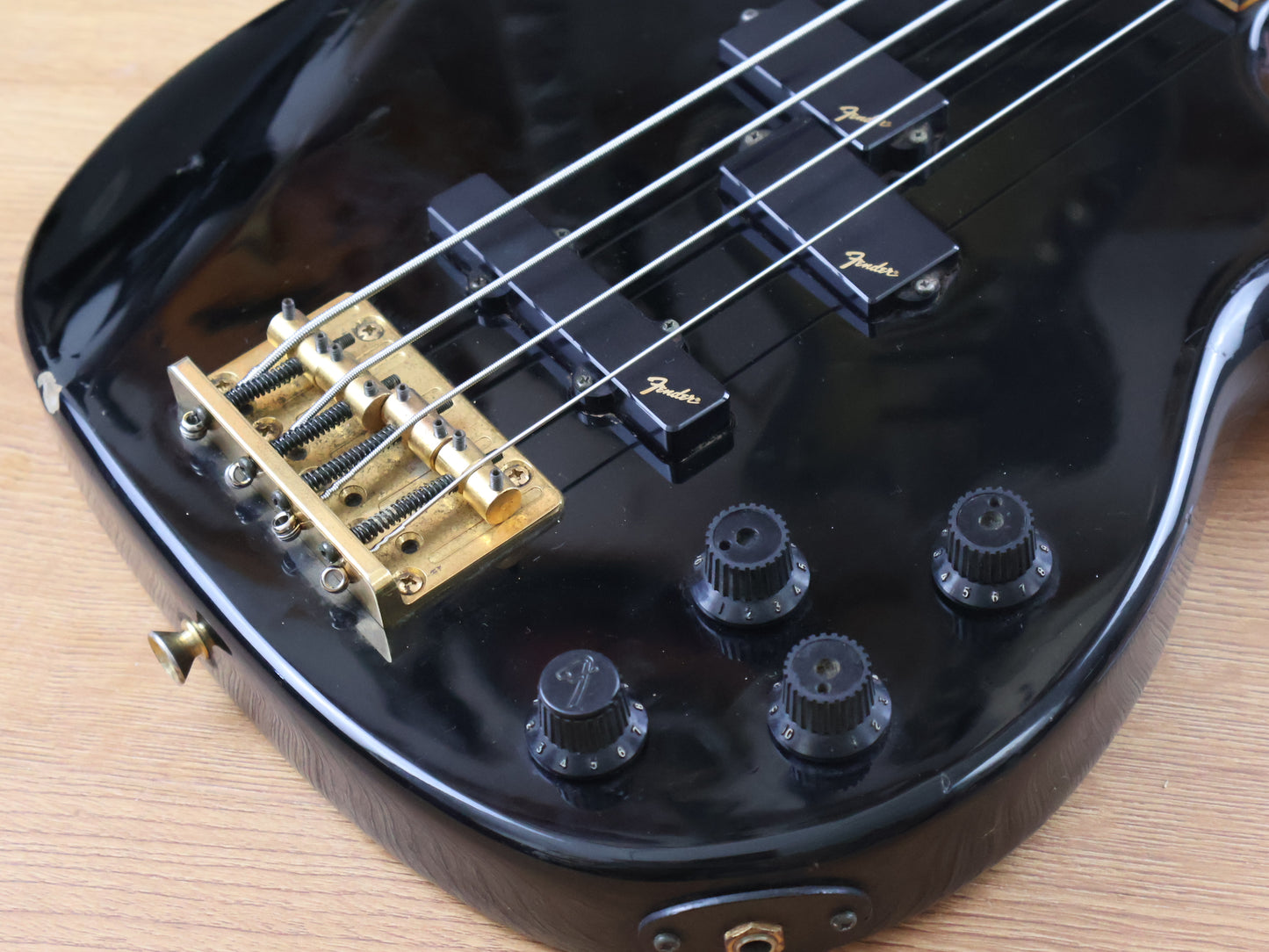 1989 Fender Japan PJM65 Jazz Bass Special PJ Active Contemporary Bass (Black)