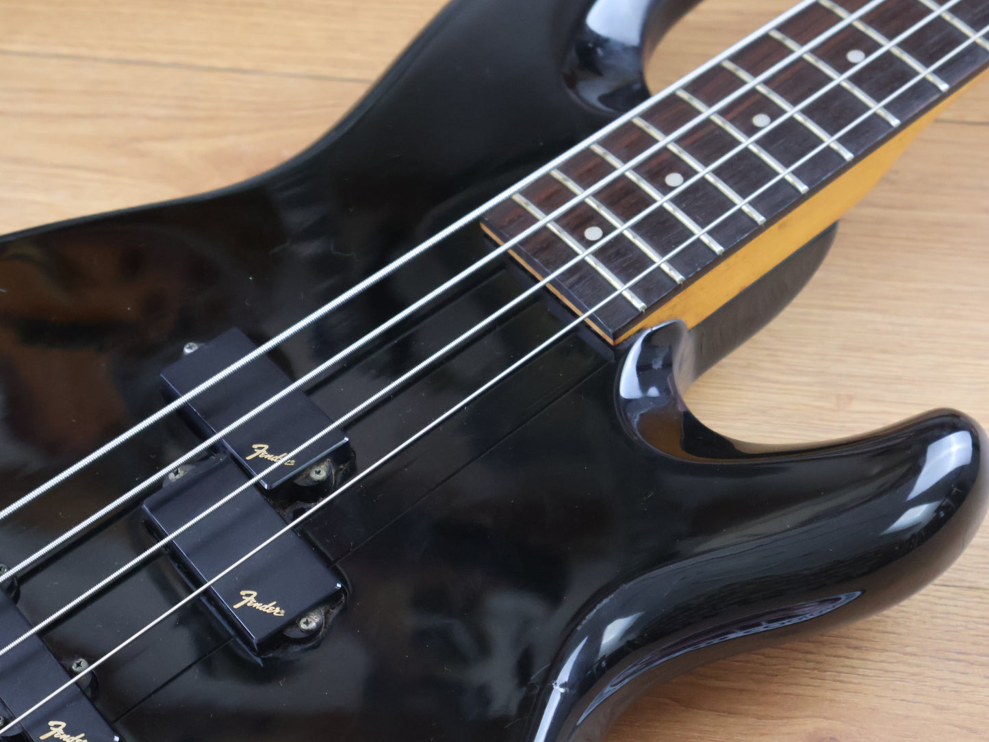 1989 Fender Japan PJM65 Jazz Bass Special PJ Active Contemporary Bass (Black)