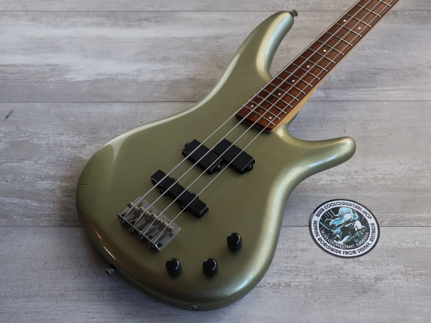 1998 Ibanez Japan SR370 SDGR Soundgear Bass (Silver Metallic)