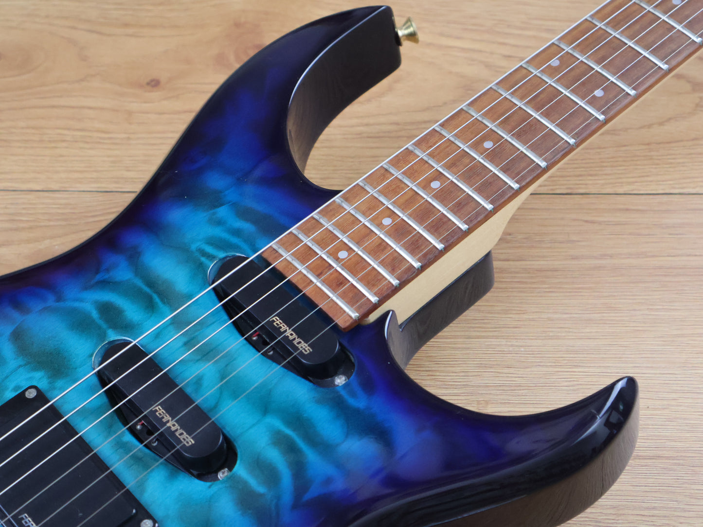 1990's Fernandes FGZ400 Superstrat (Blue Quilt)