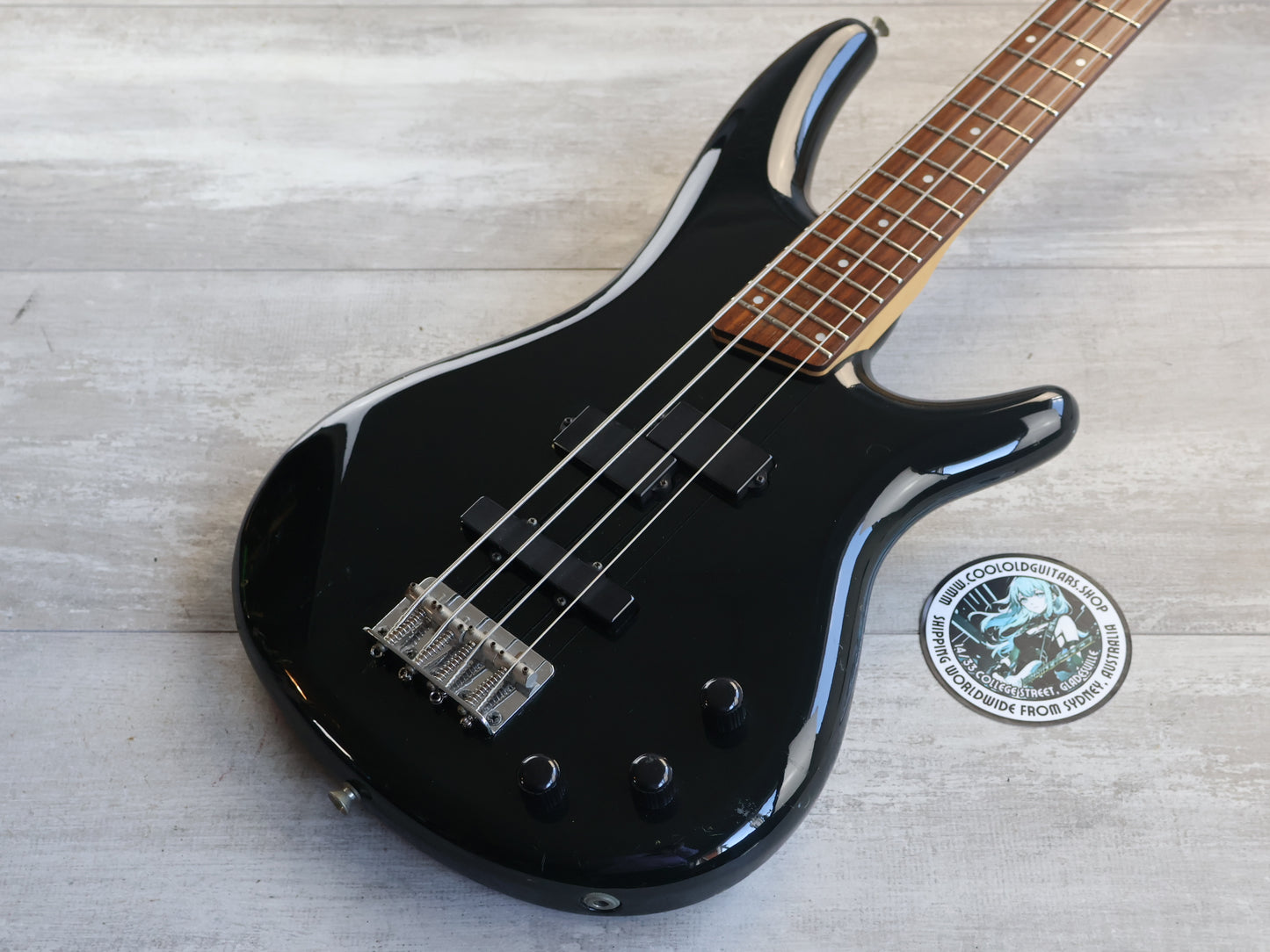 1996 Ibanez Japan SR370 SDGR Soundgear Bass (Black)