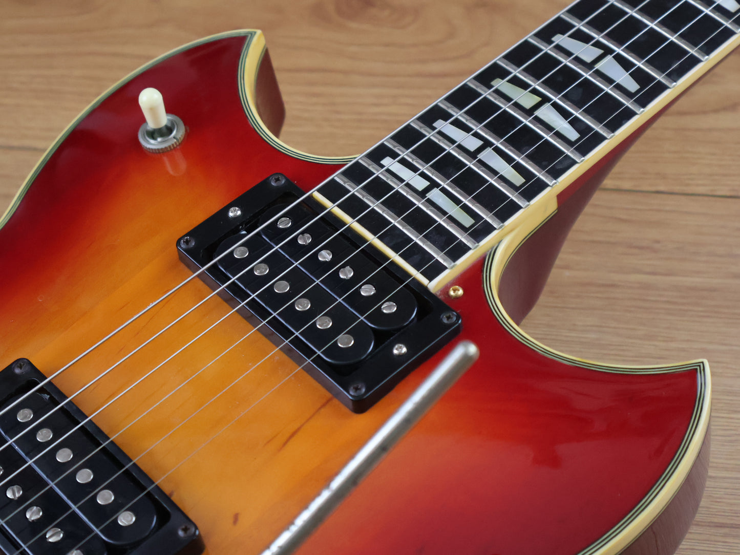 1979 Yamaha Japan SG-2000 Neckthrough Double Cutaway w/Floyd Rose (Cherry Sunburst)