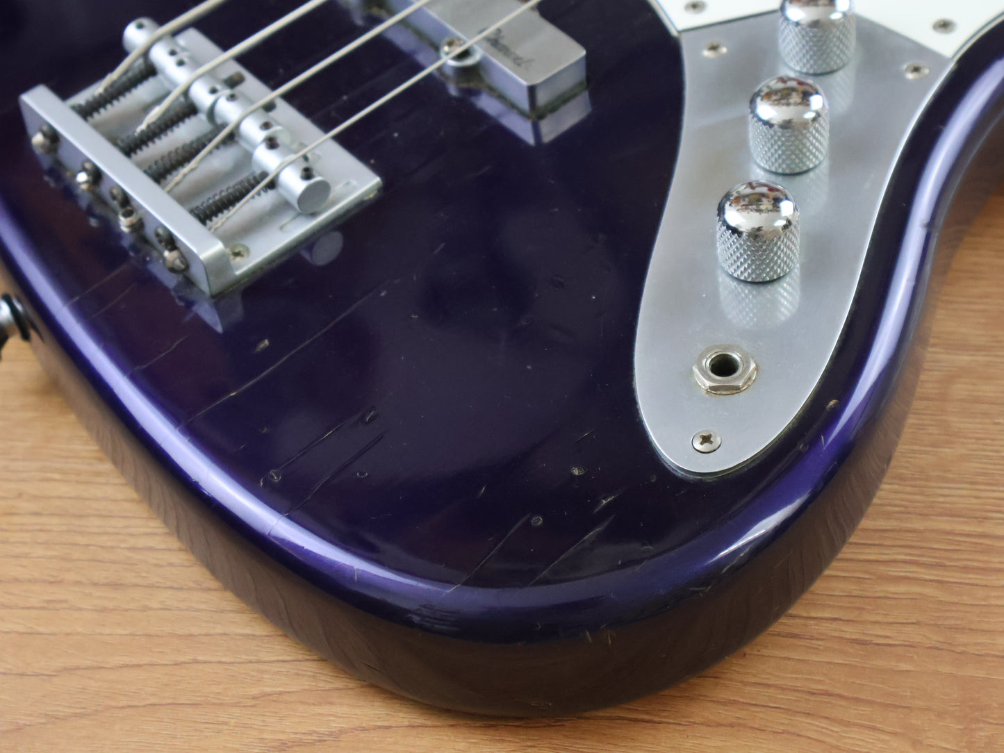 1990's Charvel Japan EOV-42 Jazz Bass (Metallic Purple)