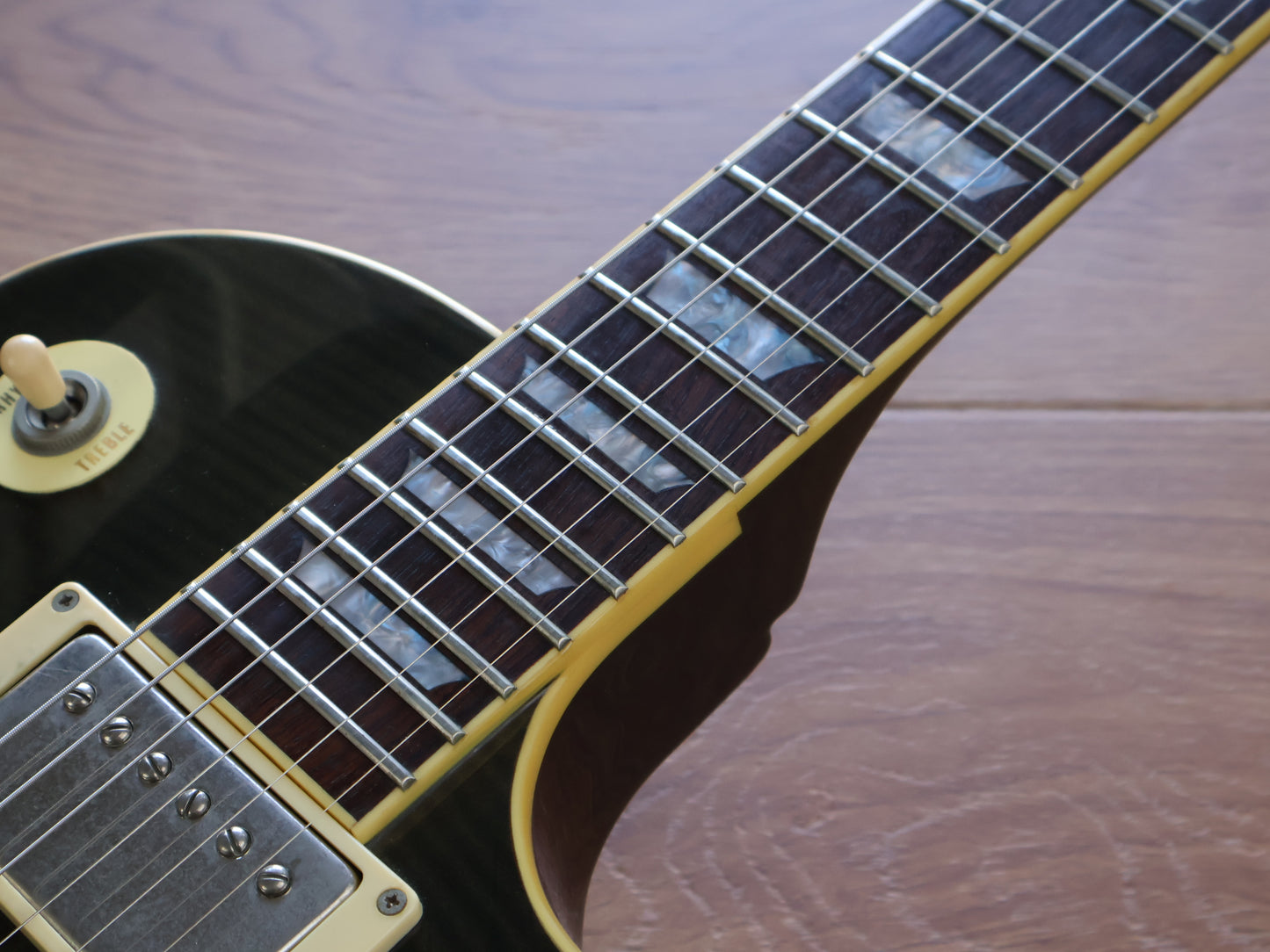 2004 Burny Super Grade Les Paul (Transparent Black Flame)