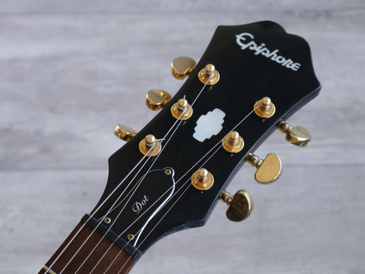 2006 Epiphone Limited Edition Custom Shop Dot w/Bigsby (Black & Gold)