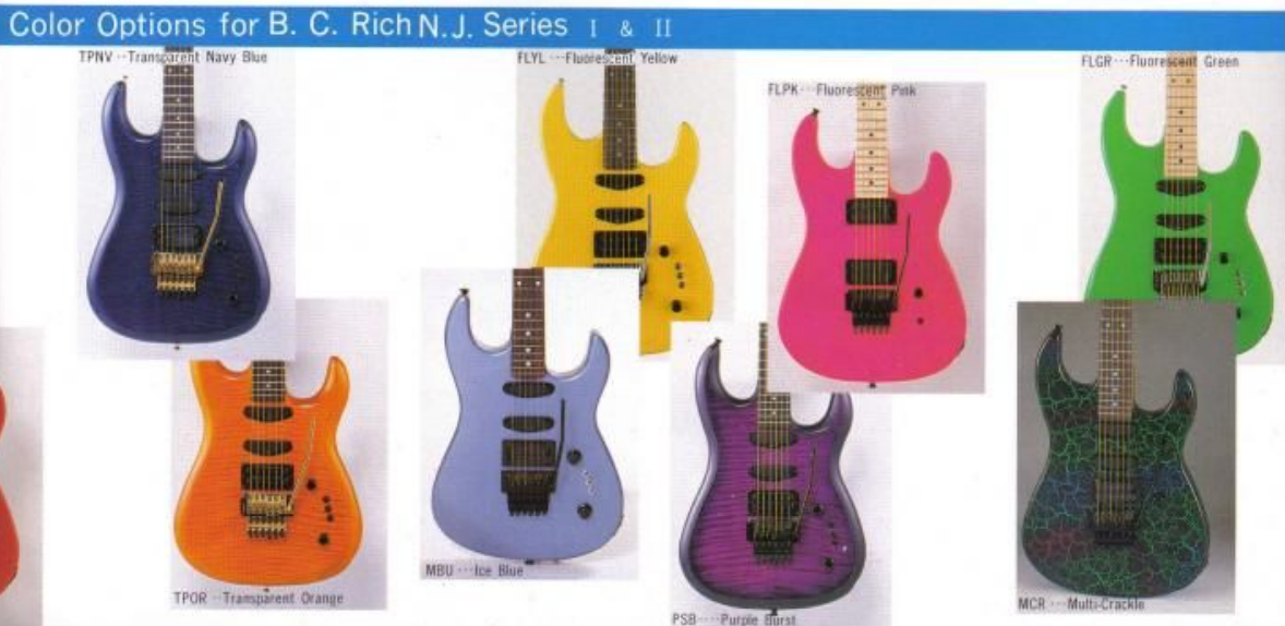 1988 BC Rich Japan NJ Series Ironbird - ERANAN Ishibashi Custom Order (Fluro Green)