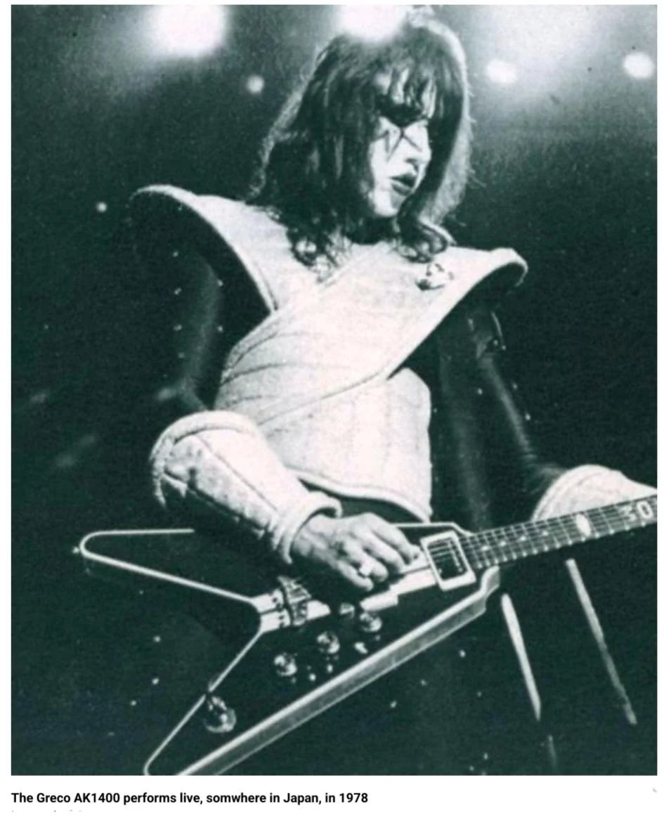 1979 Greco Japan AK-1400 Ace Frehley Neckthrough Flying V (Musicland Key Exclusive)