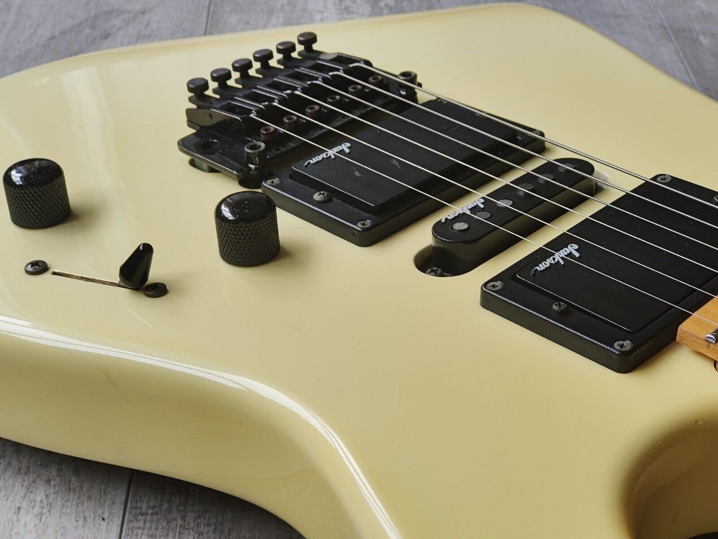 1989 Charvel Japan Model HSH Superstrat (Aged White)