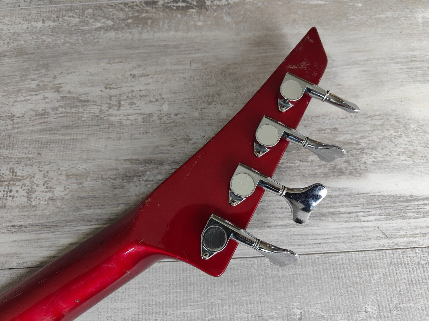 1980's Fernandes Japan BXB-55 Explorer Bass Guitar (Red)