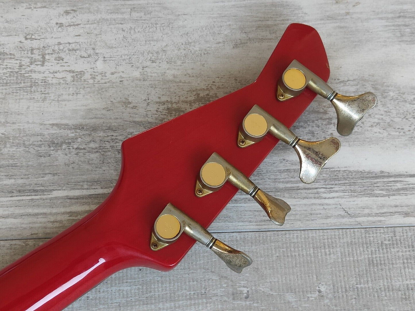 1987 Fernandes Japan FRB-60 PJ Revolver Bass (Trans Red)