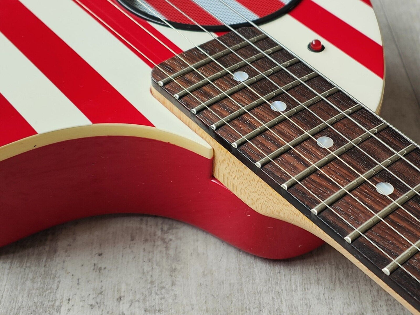 A Patriotic Fernandes ZO-3 Nomad Travel Guitar w/Onboard Speaker (USA)