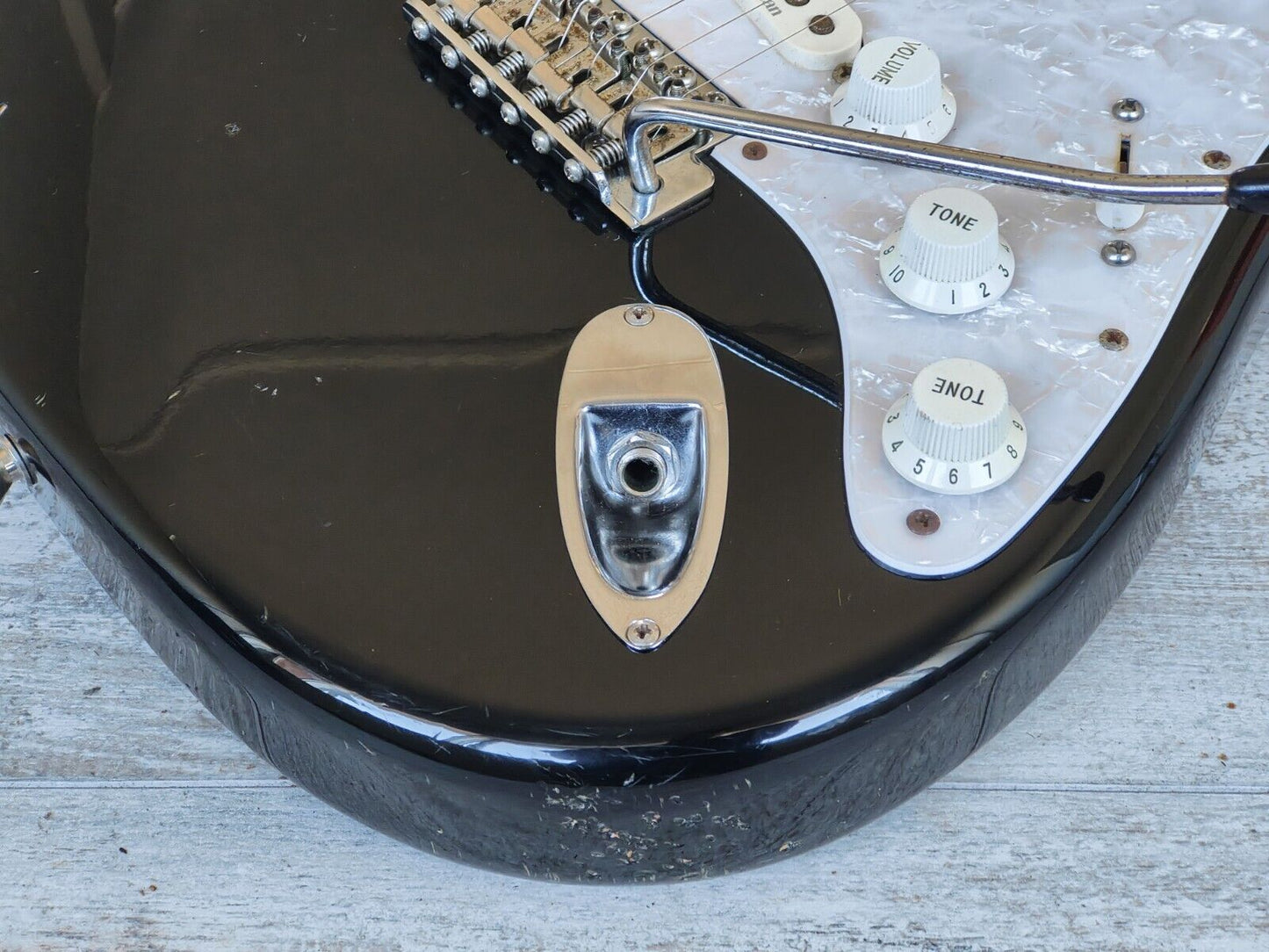 2002 Fender Japan ST57 '57 Reissue Upgraded/Modified Stratocaster (Black)