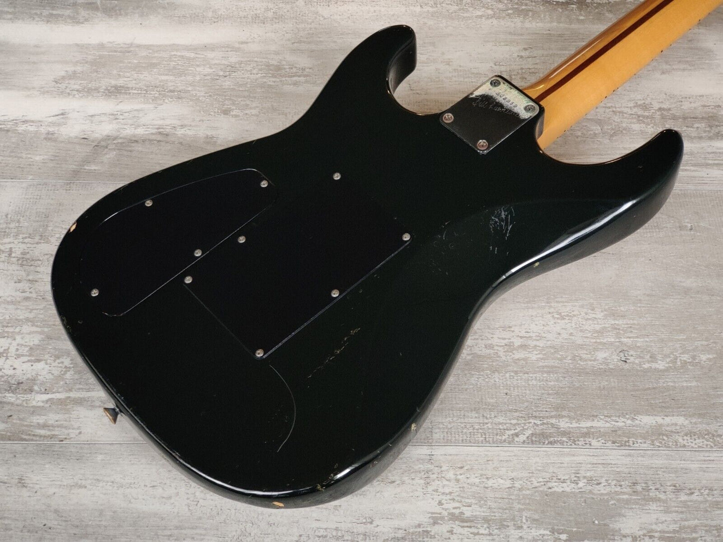 1986 Bill Lawrence (by Morris Japan) BSOM-75 Electric Guitar (Black)