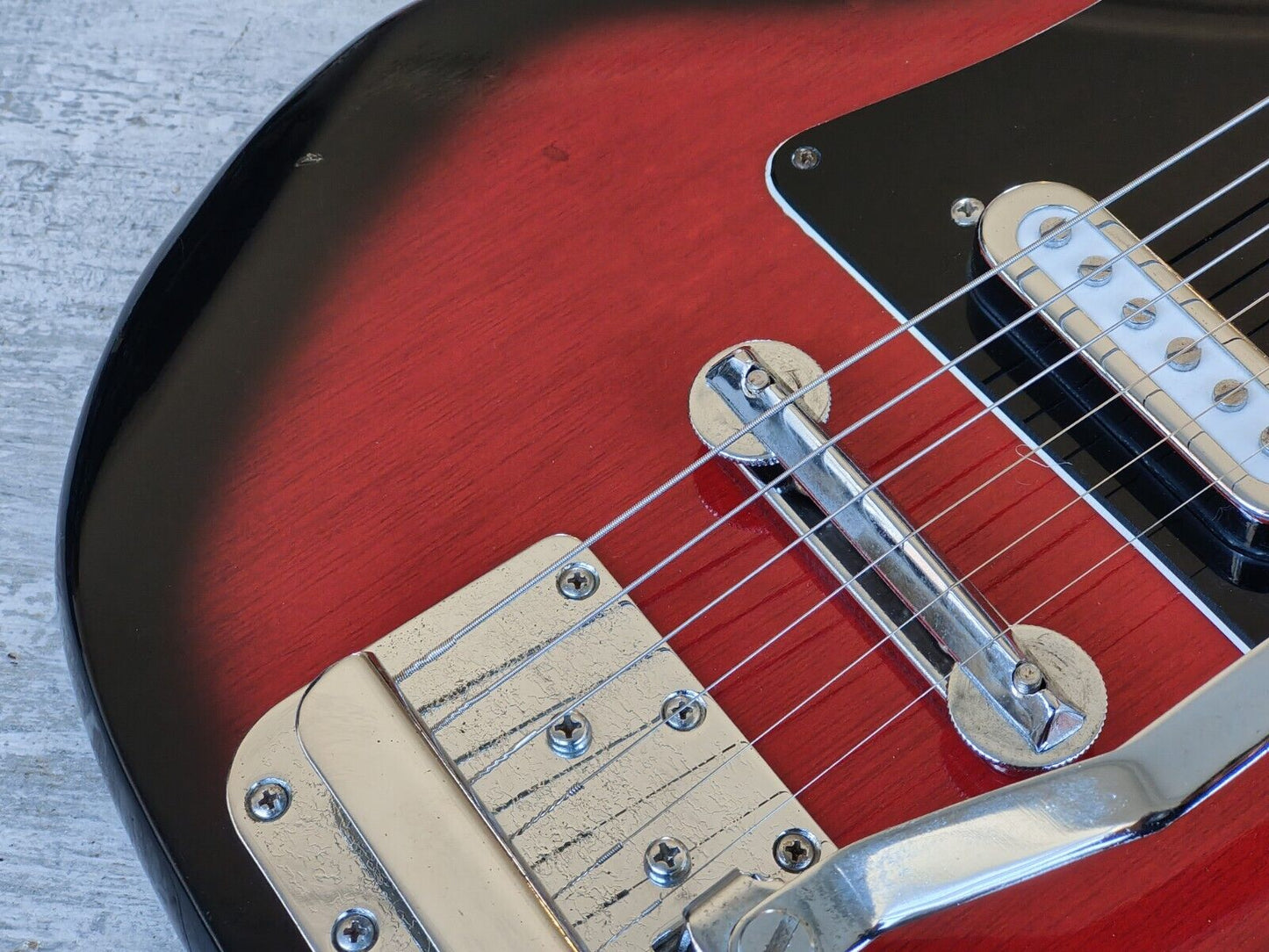 1960's Rokkomann Japan EG-2 Vintage Guitar (Red Sunburst)