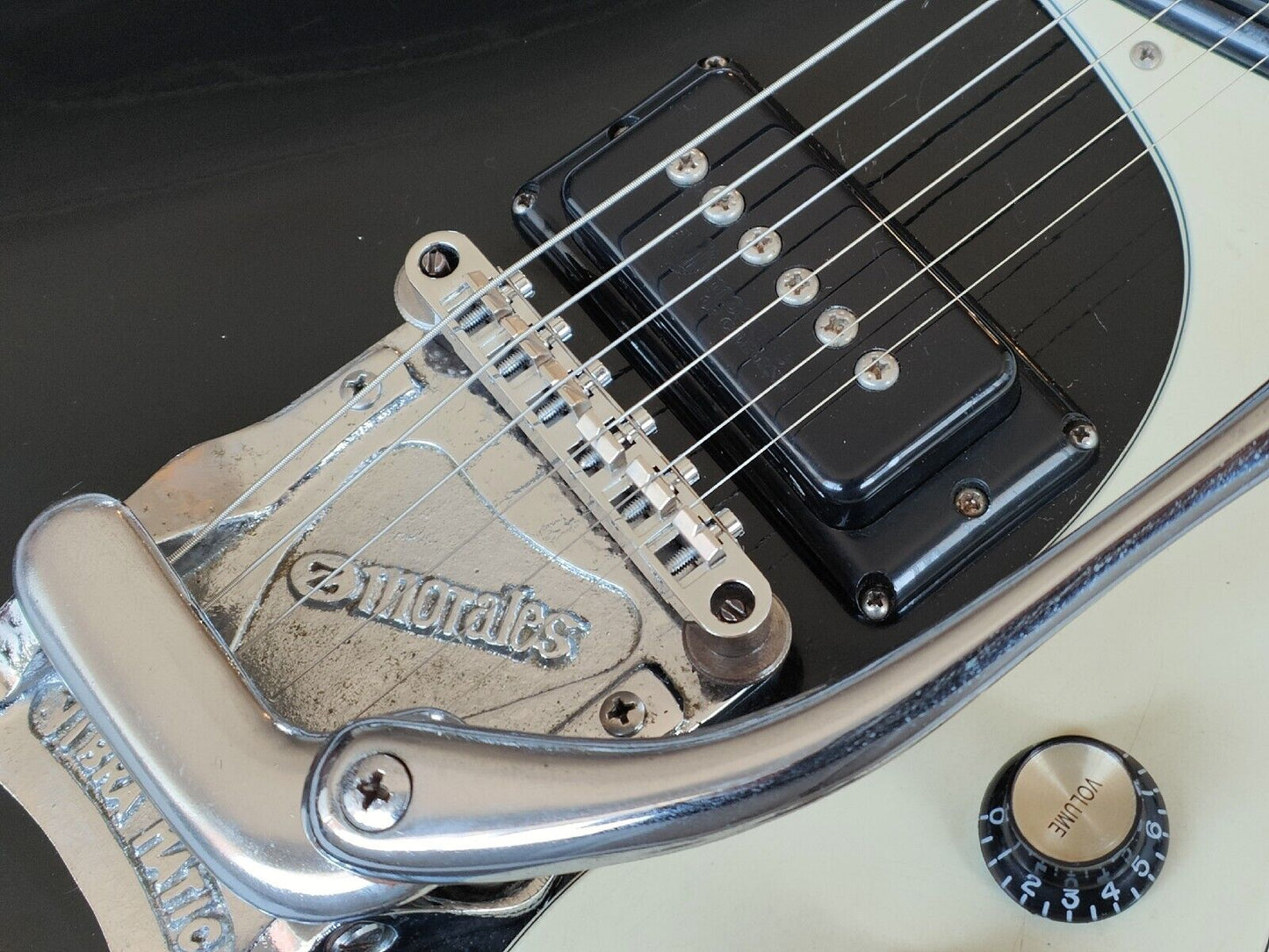 1960's Morales Japan (Mosrite) Ventures Offset Guitar (Gloss Black)