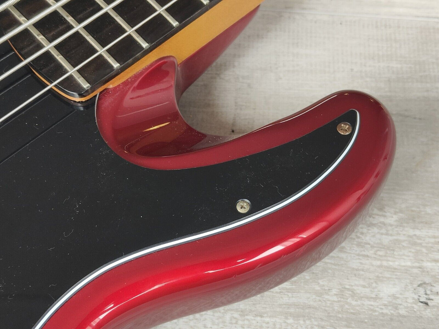 1988 Schecter Japan Precision Bass w/EMG's (Candy Apple Red)