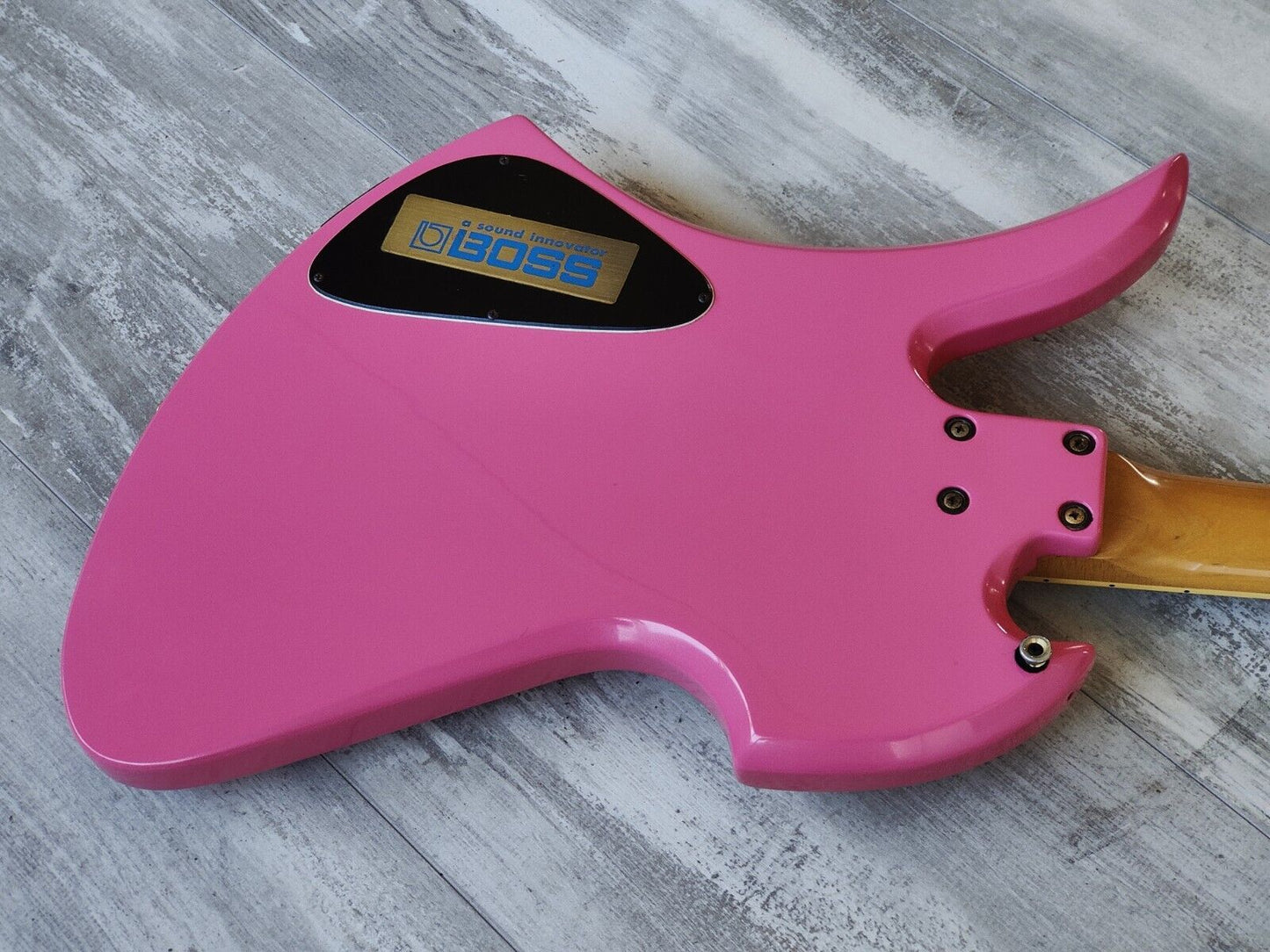 1994 Fernandes Japan MG-80x Mockingbird Hide Signature Model (Refinished Pink)