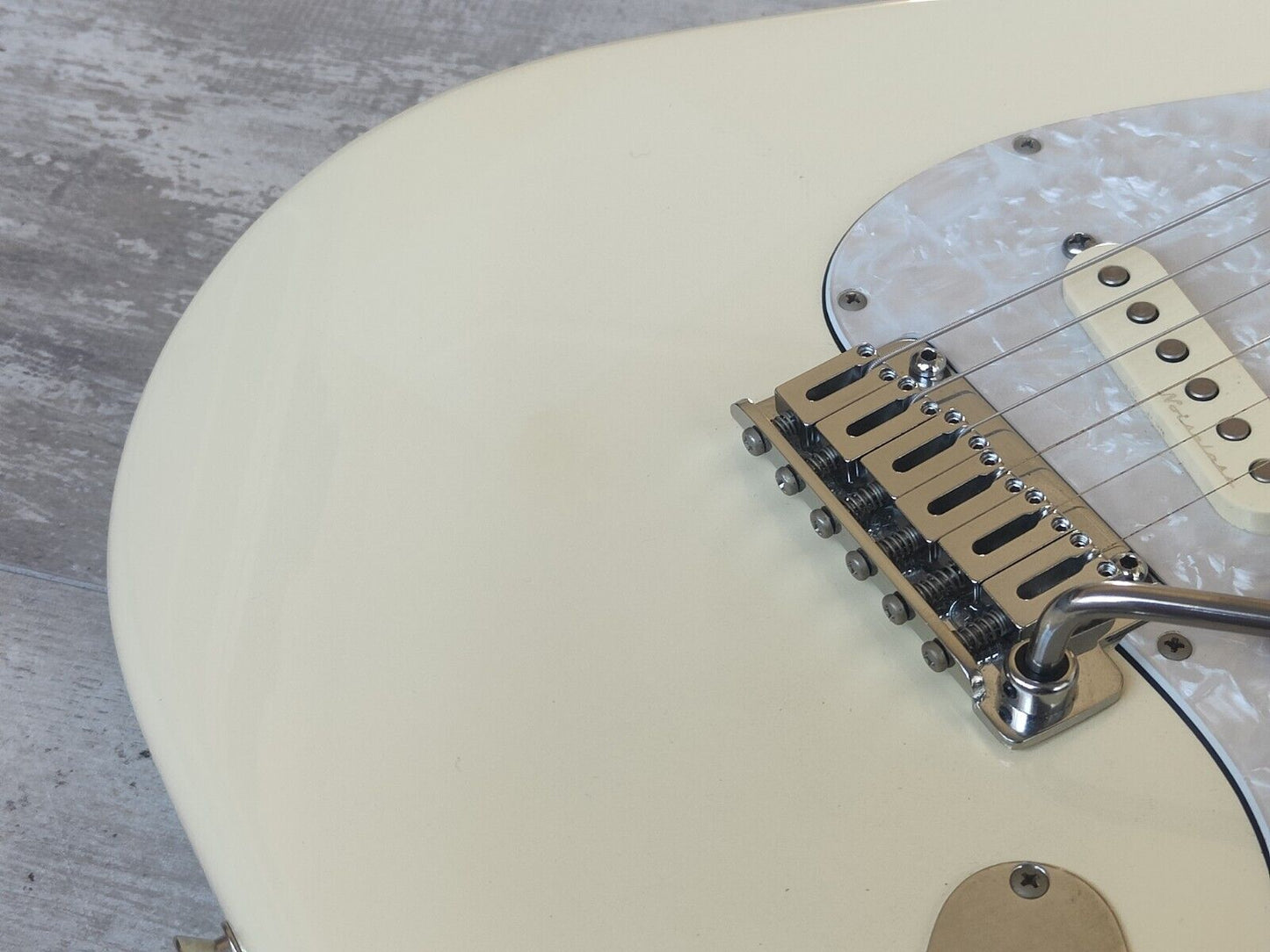 2012 Fender Japan ST62/SC Limited Edition Scalloped Stratocaster (Vintage White)