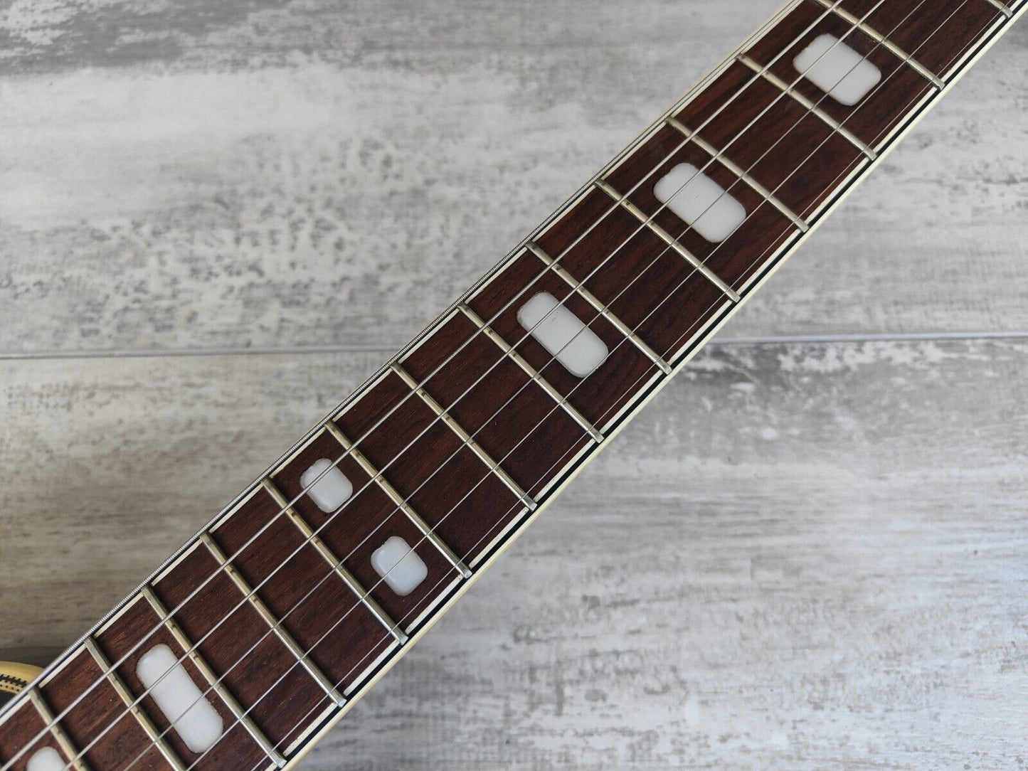 1960's Splendor Japan Teardrop Hollowbody Electric Guitar (Black)