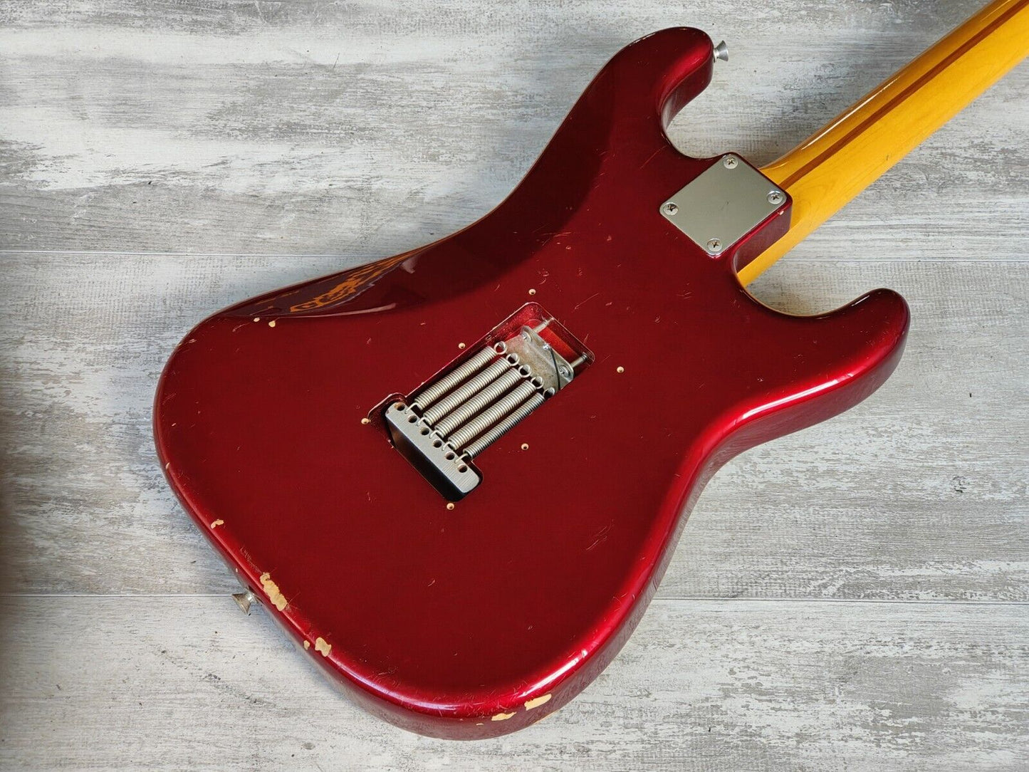 2007 Fender Japan ST57 '57 LH Left Handed Reissue Stratocaster (Candy Apple Red)