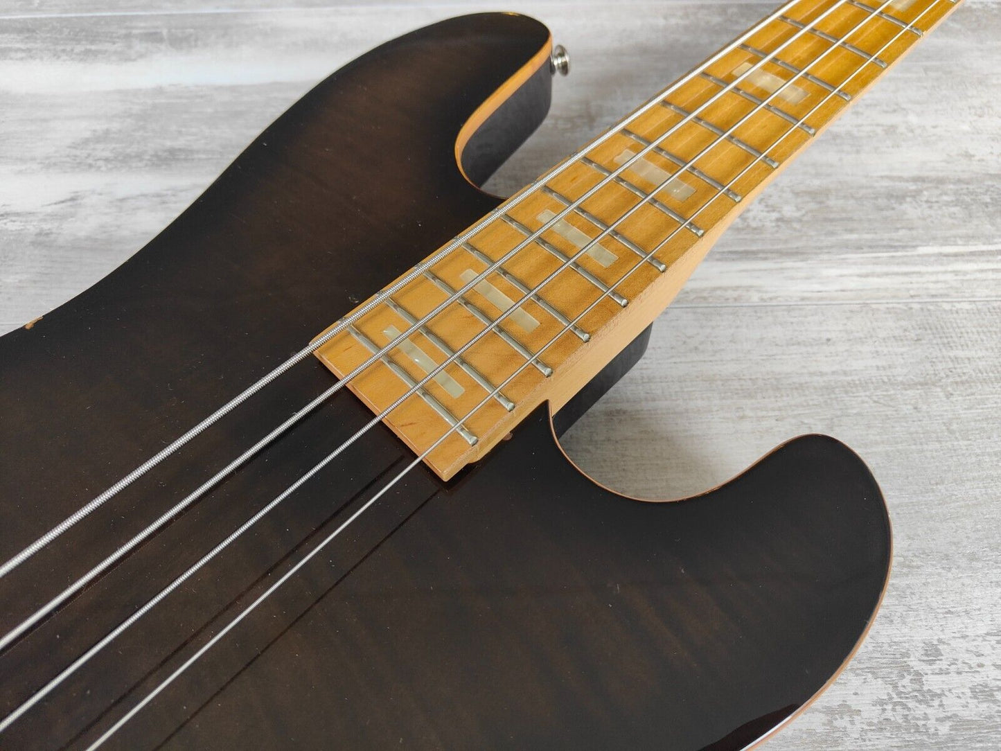 2004 Aria Pro II STB-GT4 Precision Bass w/Humbucker (See Thru Brown)
