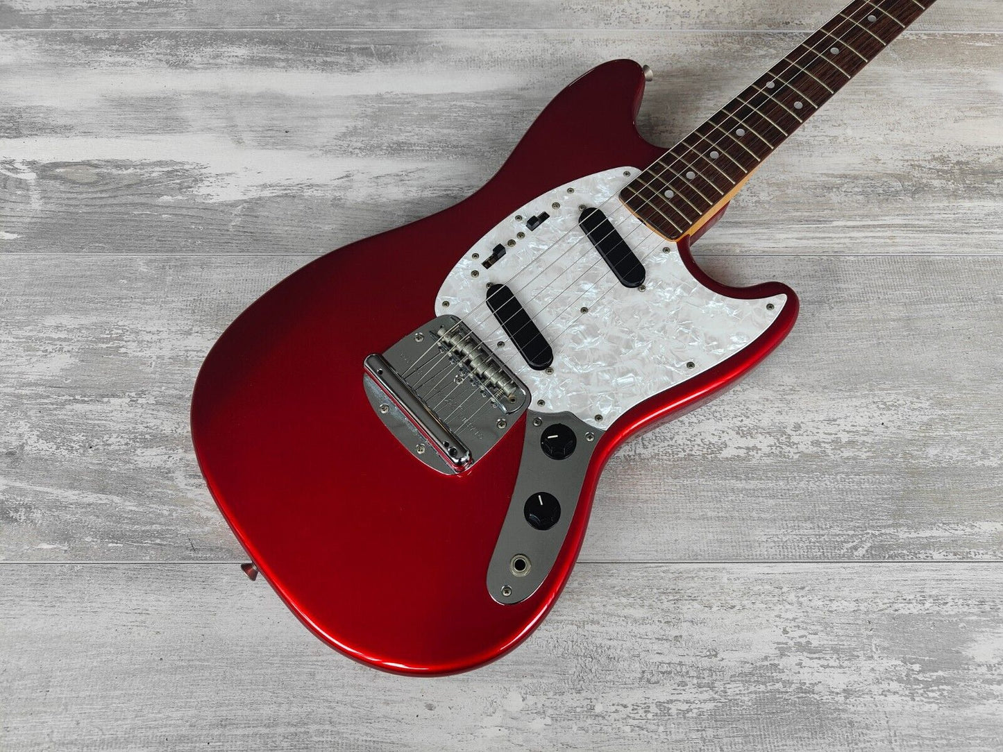 2010 Fender Japan MG69/MH '69 Reissue Mustang w/Matching Headstock (Candy Red)