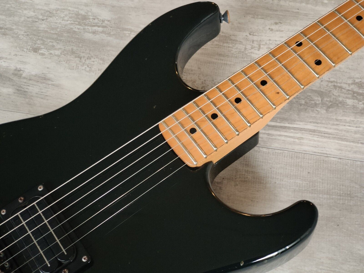 1986 Bill Lawrence (by Morris Japan) BSOM-75 Electric Guitar (Black)