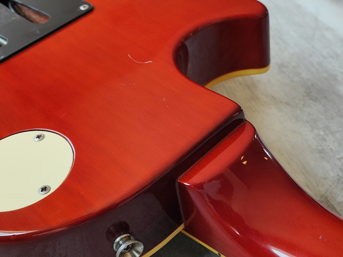 2001 Burny RLG-75S Les Paul Standard w/Floyd Rose & Sustainer (Orange Burst)