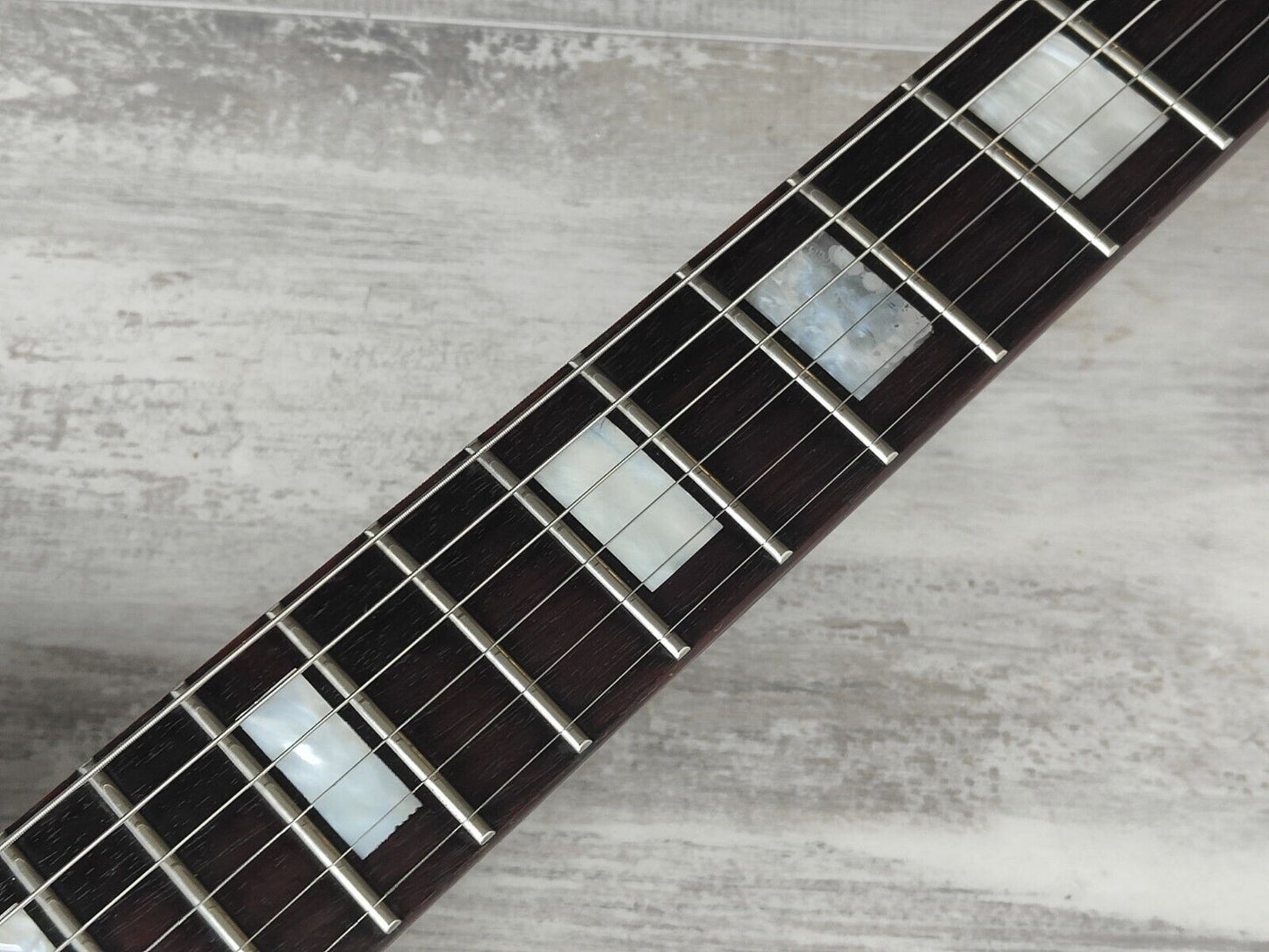 2000's Edwards (by ESP Japan) Les Paul w/Locking Tremolo (Quilt Top Amber)