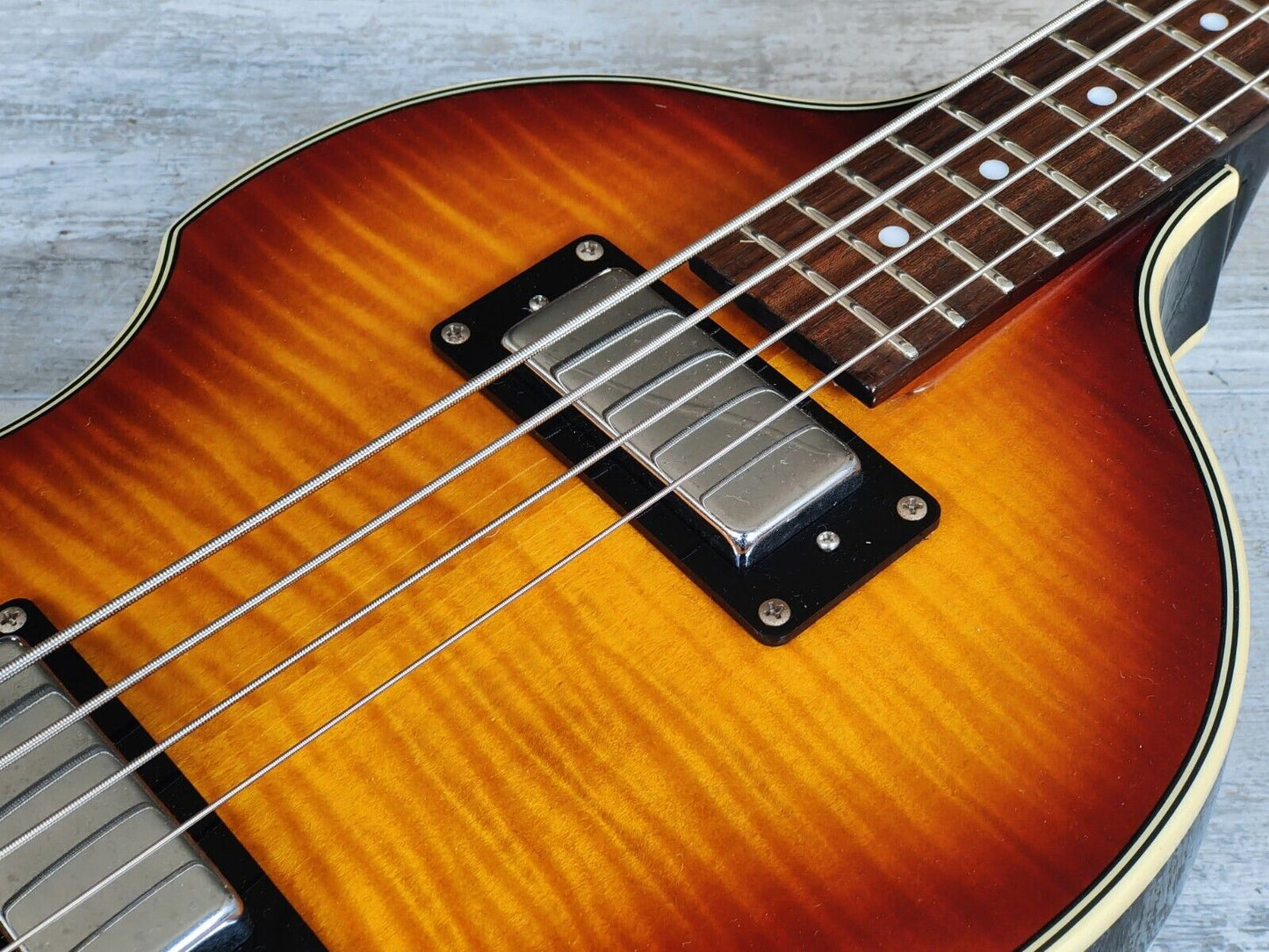 2007 Epiphone Viola Violin Beatle Bass (Brown Sunburst)