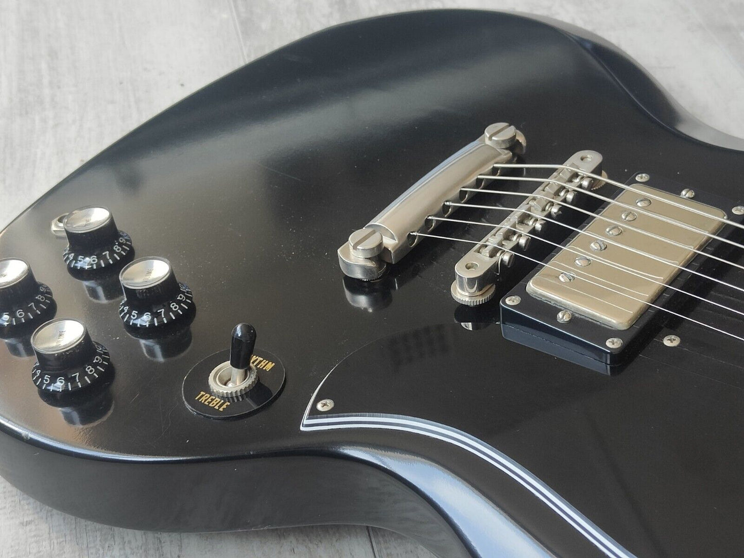 2004 Edwards (by ESP Japan) E-SG-90LT2 Double Cutaway SG (Black)