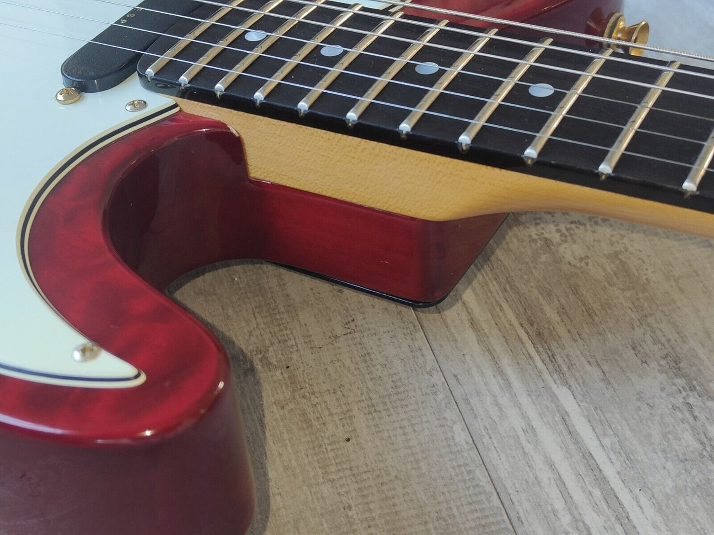 1995 ESP Japan Custom Order Telecaster (Quilt Red)