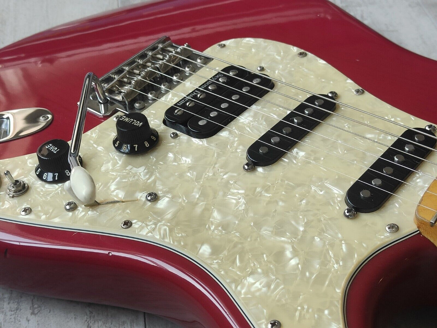 1978 Greco SE-1000 Neck + 2000 Fender American Deluxe Stratocaster Body (Red)
