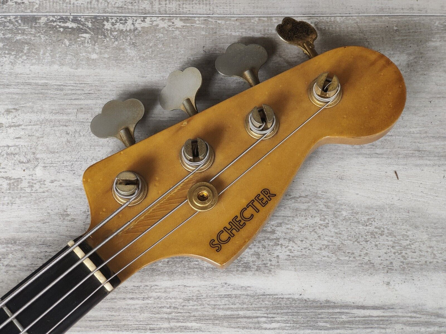 1988 Schecter Japan Precision Bass w/EMG's (Candy Apple Red)