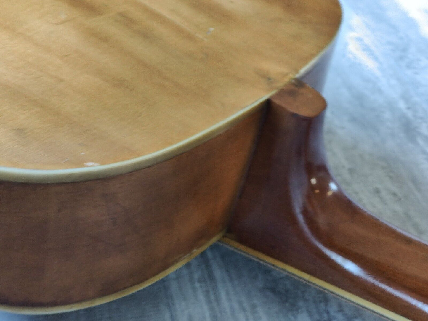 1960's Kiso Guitar by Nippon Gengakki Vintage F-Hole Acoustic Guitar (Natural)